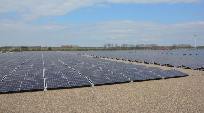 Glastuinbouwgebied in de Wieringermeer